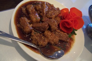Manchurian Beef and the flower from Hell
